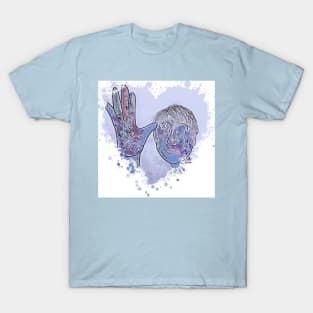 ASL Father Heart Shape T-Shirt